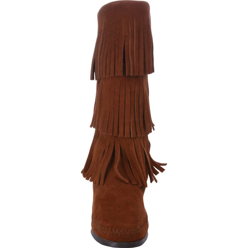 Minnetonka Women's Minnetonka Brown 3 Layer Fringe Boots 3 Minnetonka Women's Minnetonka Brown 3 Layer Fringe Boots - Image 3