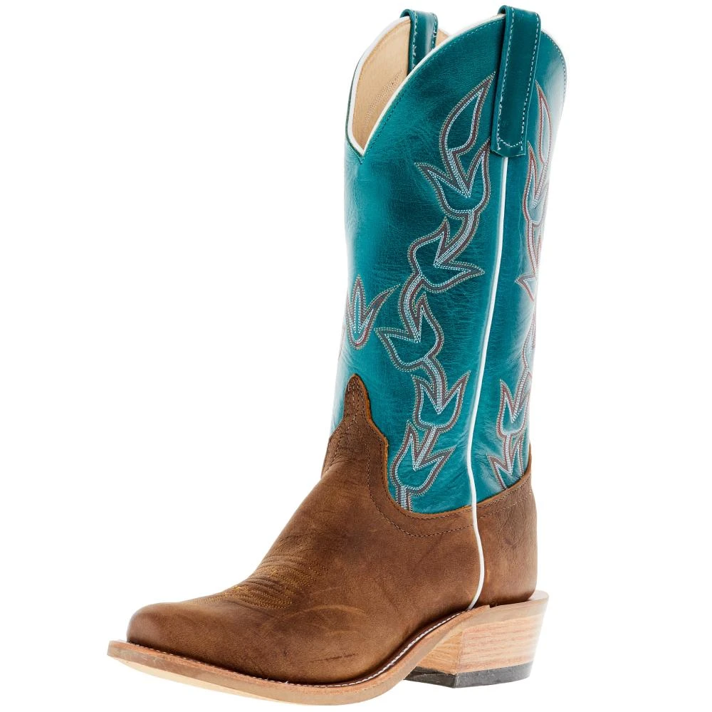 Anderson Bean Men's Ride Ready Brahma Bison 13in Turquoise Calfieno Top 1 Anderson Bean Men's Ride Ready Brahma Bison 13in Turquoise Calfieno Top