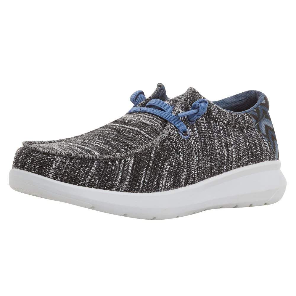 Ariat Men's Hilo Stretch Lace Heather Grey And Blue Aztec Print Casual Shoe 1 Ariat Men's Hilo Stretch Lace Heather Grey And Blue Aztec Print Casual Shoe