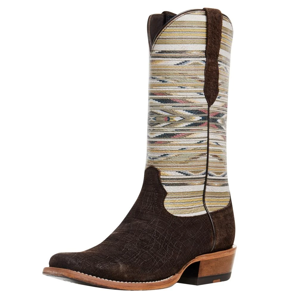 Ariat Men's Futurity Chimayo Chocolate Hippo Print 13 Sante Fe Mustard Top 1 Ariat Men's Futurity Chimayo Chocolate Hippo Print 13 Sante Fe Mustard Top