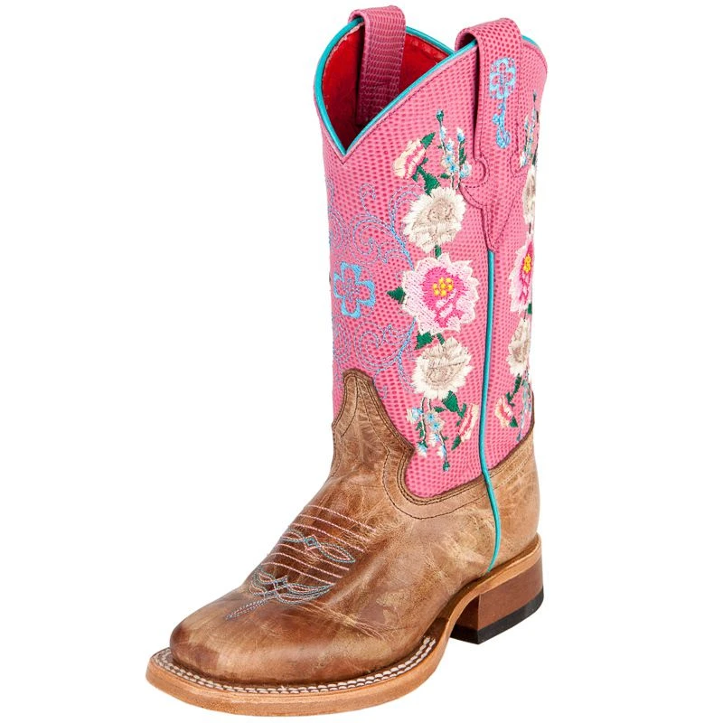 Macie Bean Boots Kids Honey Bunch-Rose Lizard Top Boot 1 Macie Bean Boots Kids Honey Bunch-Rose Lizard Top Boot