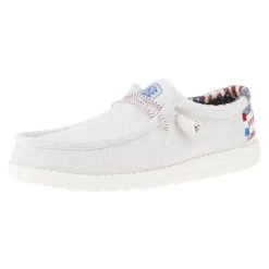 Heydude Men's Hey Dude Wally Patriotic Off White Casual