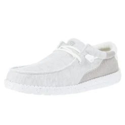Heydude Men's Hey Dude Wally Stitch Optic White Casual Shoe