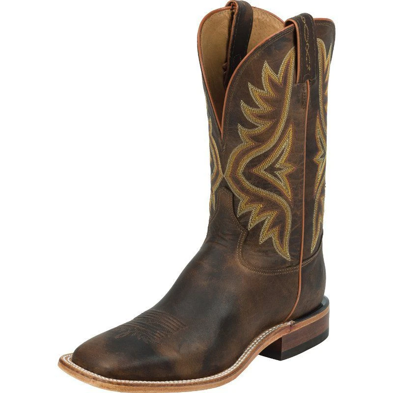 Tony Lama Men's Americana Tan Worn Goat - Brown 11in Top Cowboy Boot 1 Tony Lama Men's Americana Tan Worn Goat - Brown 11in Top Cowboy Boot