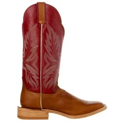 Hondo Enterprises Inc Men's Honey Crazy Horse 14in. Red Cowhide Top Square Toe Boot 10 Hondo Enterprises Inc Men's Honey Crazy Horse 14in. Red Cowhide Top Square Toe Boot -Ariat Sales Store 2140 5