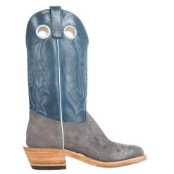 Olathe Boot Company Men's Ride Ready Smoked Bacon Roughout 13in. Navy Veal Top Square Toe Cowboy Boot -Ariat Sales Store 255802 4 a001a496 b515 4d96 a854 ee118a3e7e61