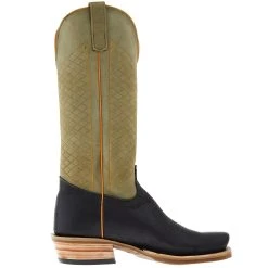 Olathe Boot Company Men's Ride Ready Black Oiled Shoulder 15in Military Green Wyoming Top Cutter Toe 9 Olathe Boot Company Men's Ride Ready Black Oiled Shoulder 15in Military Green Wyoming Top Cutter Toe -Ariat Sales Store 256891 05