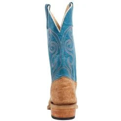 Olathe Boot Company Men`s Ride Ready Tan Washed Shoulder 13in Aqua Buffamonte Top KS Toe Boot 8 Olathe Boot Company Men`s Ride Ready Tan Washed Shoulder 13in Aqua Buffamonte Top KS Toe Boot -Ariat Sales Store 257079 4