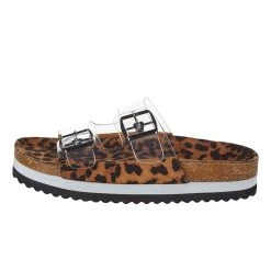 Corkys Footwear Women`s Corky's Beach Babe Clear Leopard Slide -Ariat Sales Store 30 5086 CLLP 3
