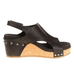 Corkys Footwear Women's Black Wedge Sandal 9 Corkys Footwear Women's Black Wedge Sandal -Ariat Sales Store 30 5316 BLACK 4