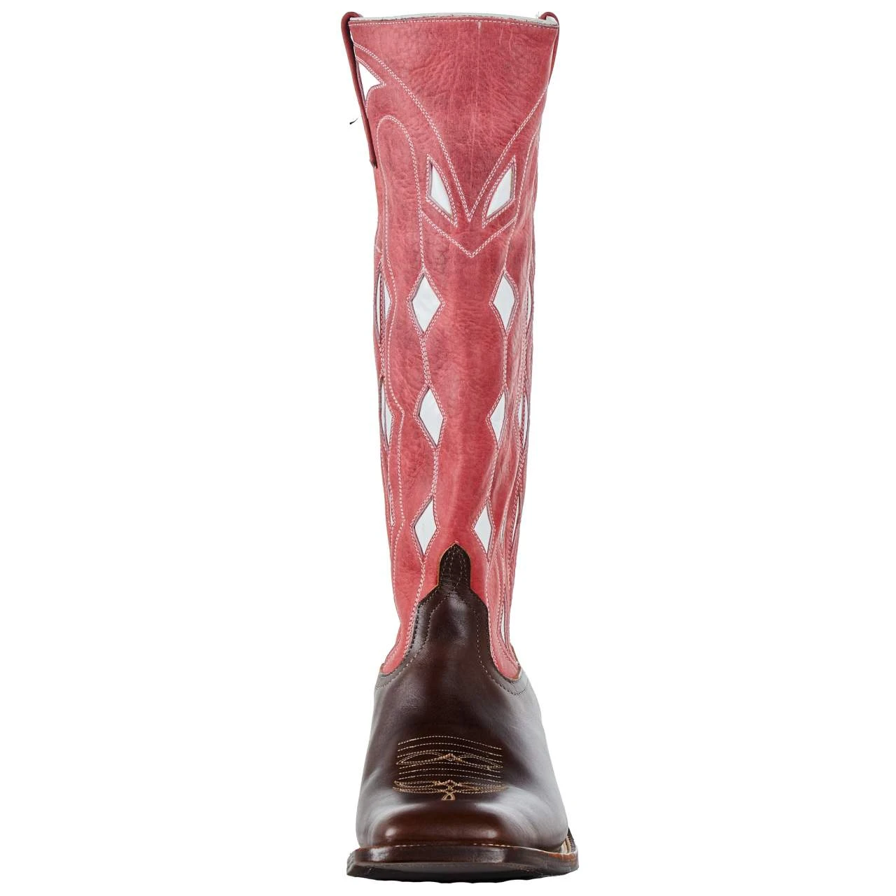 Anderson Bean Men`s Choc Horsebutt 15in Rockin Red Bison Top Boot 2 Anderson Bean Men`s Choc Horsebutt 15in Rockin Red Bison Top Boot - Image 2