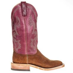 Anderson Bean Men's Ride Ready Tan Buffed Elephant 13in. Violet Navajo Bison Top Boot -Ariat Sales Store 330760 4