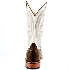 Anderson Bean Men's Ride Ready Antique Saddle Smooth Ostrich 13in. Lucious Bone Top Boot -Ariat Sales Store 330766 4