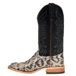 Anderson Bean Men's Eastern Rattlesnake 13in. Black Roughout Top Square Toe Boot 8 Anderson Bean Men's Eastern Rattlesnake 13in. Black Roughout Top Square Toe Boot -Ariat Sales Store 330767 2