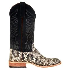 Anderson Bean Men's Eastern Rattlesnake 13in. Black Roughout Top Square Toe Boot 10 Anderson Bean Men's Eastern Rattlesnake 13in. Black Roughout Top Square Toe Boot -Ariat Sales Store 330767 4