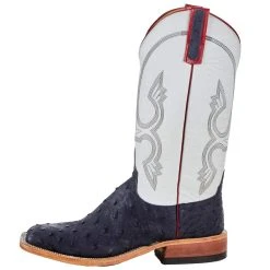 Anderson Bean Mens Deep Navy Full Quill Ostrich 13 White Glove Top Square Top 8 Anderson Bean Mens Deep Navy Full Quill Ostrich 13 White Glove Top Square Top -Ariat Sales Store 331489 03