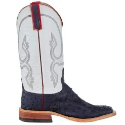 Anderson Bean Mens Deep Navy Full Quill Ostrich 13 White Glove Top Square Top 10 Anderson Bean Mens Deep Navy Full Quill Ostrich 13 White Glove Top Square Top -Ariat Sales Store 331489 05
