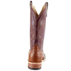 Anderson Bean Men'sAnderson Bean Peanut Full Quill Ostrich 13in. Burgundy Glove Top Boots -Ariat Sales Store 332396 4