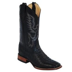 Ferrini Men's Black Caiman Cowboy Boots