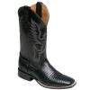 Ferrini Men's Black Teju Lizard Cowboy Boots