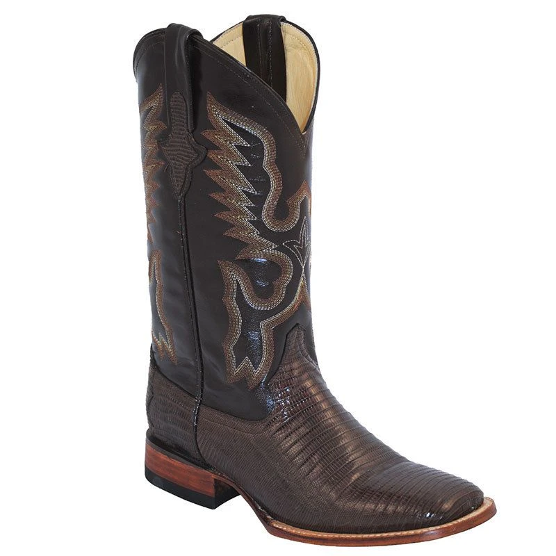 Ferrini Men's Chocolate Teju Lizard Cowboy Boots 1 Ferrini Men's Chocolate Teju Lizard Cowboy Boots