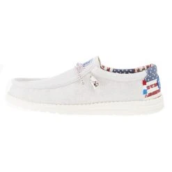 Heydude Men's Hey Dude Wally Patriotic Off White Casual 7 Heydude Men's Hey Dude Wally Patriotic Off White Casual -Ariat Sales Store 40001 1K1 03