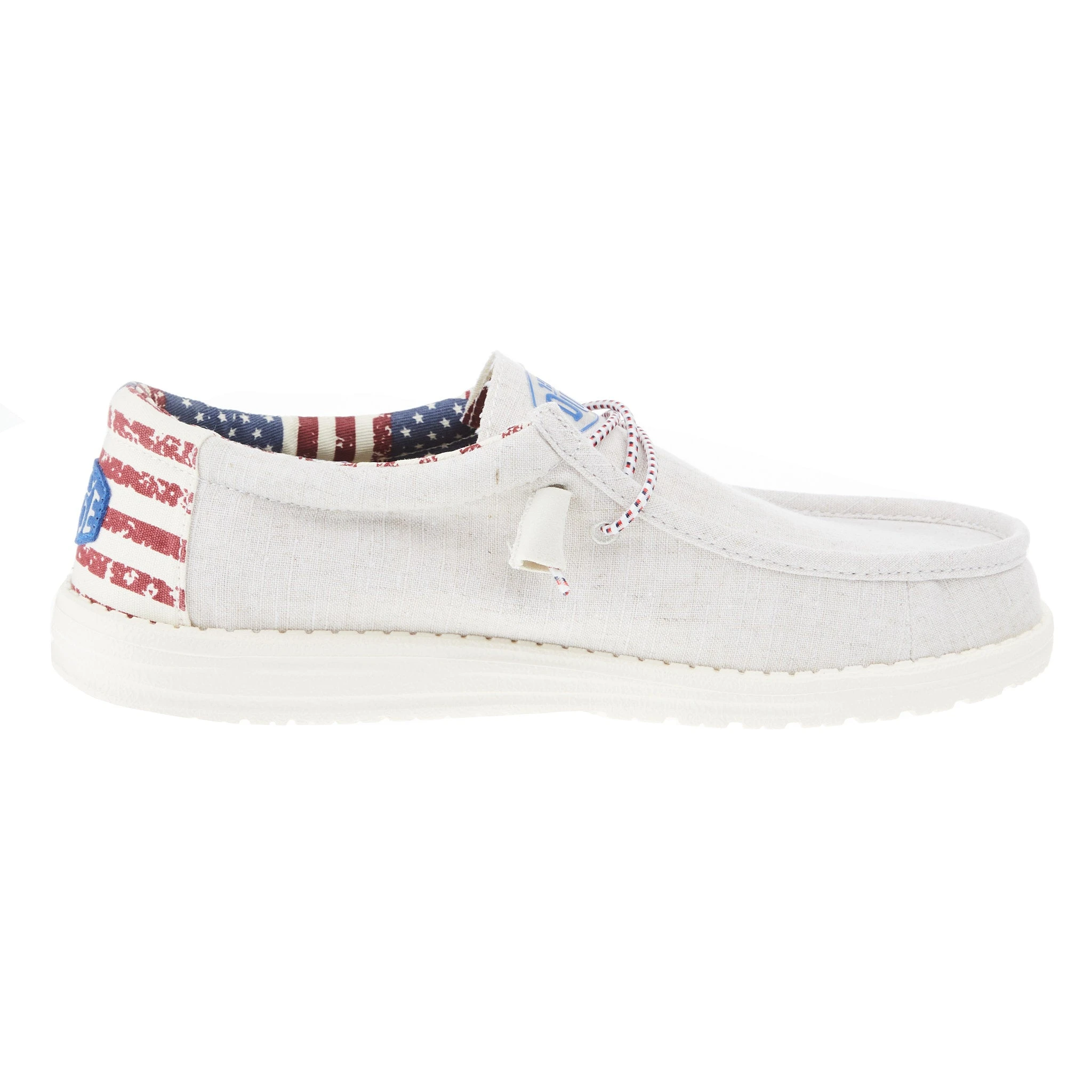 Heydude Men's Hey Dude Wally Patriotic Off White Casual 5 Heydude Men's Hey Dude Wally Patriotic Off White Casual - Image 5