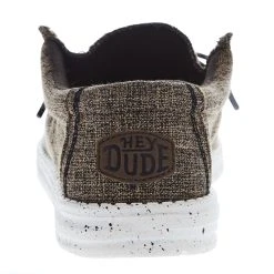 Heydude Men's Hey Dude Wally E Dark Brown Linen Casual Shoe -Ariat Sales Store 40005 2BQ 04