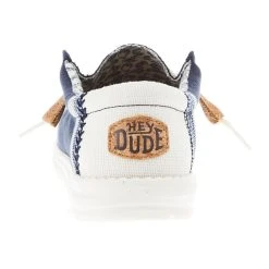 Heydude Men's Hey Dude Wally Linen Natural Navy Shoe 6 Heydude Men's Hey Dude Wally Linen Natural Navy Shoe -Ariat Sales Store 40015 410 04