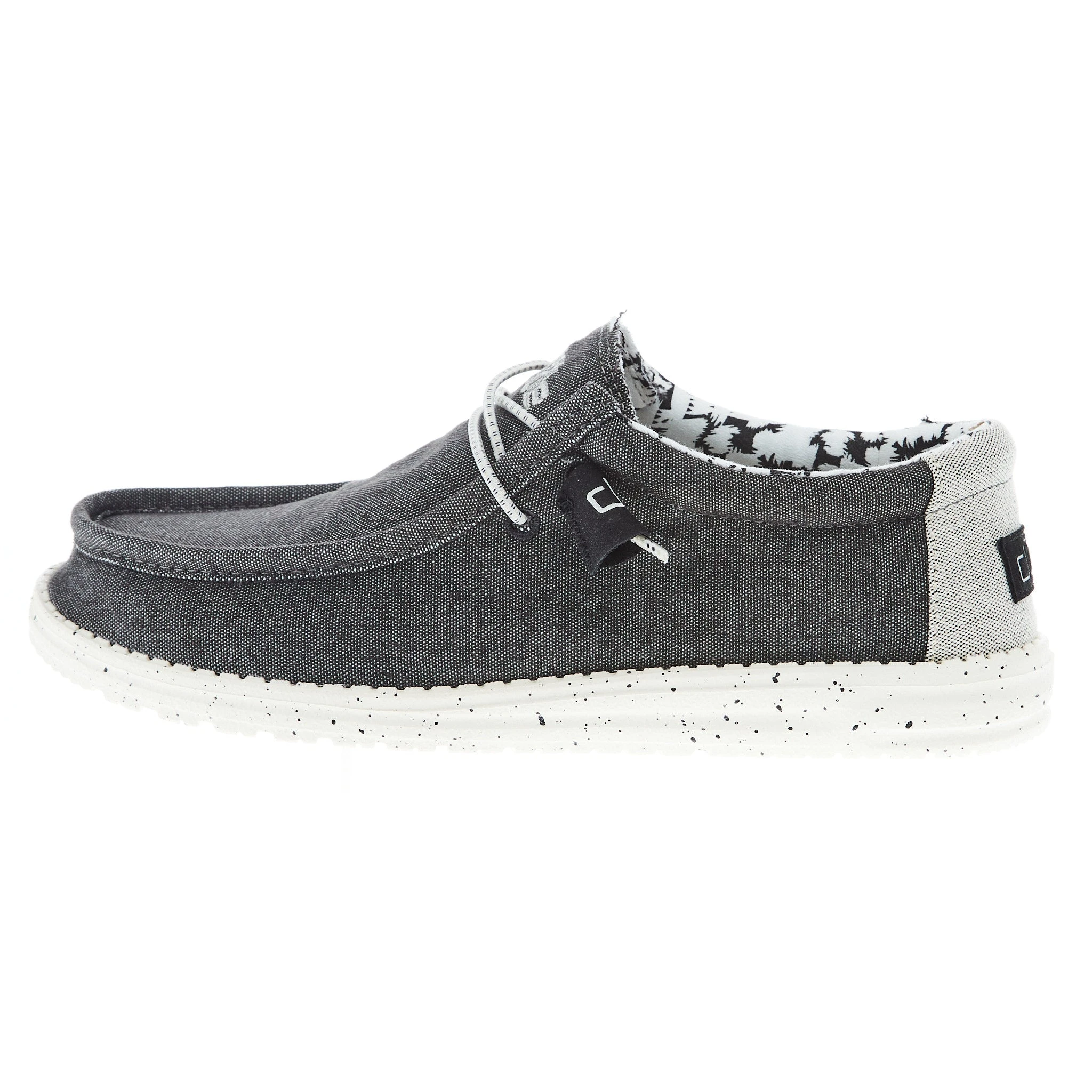 Heydude Men's Hey Dude Wally Stretch Canvas Opal Black 1 Heydude Men's Hey Dude Wally Stretch Canvas Opal Black