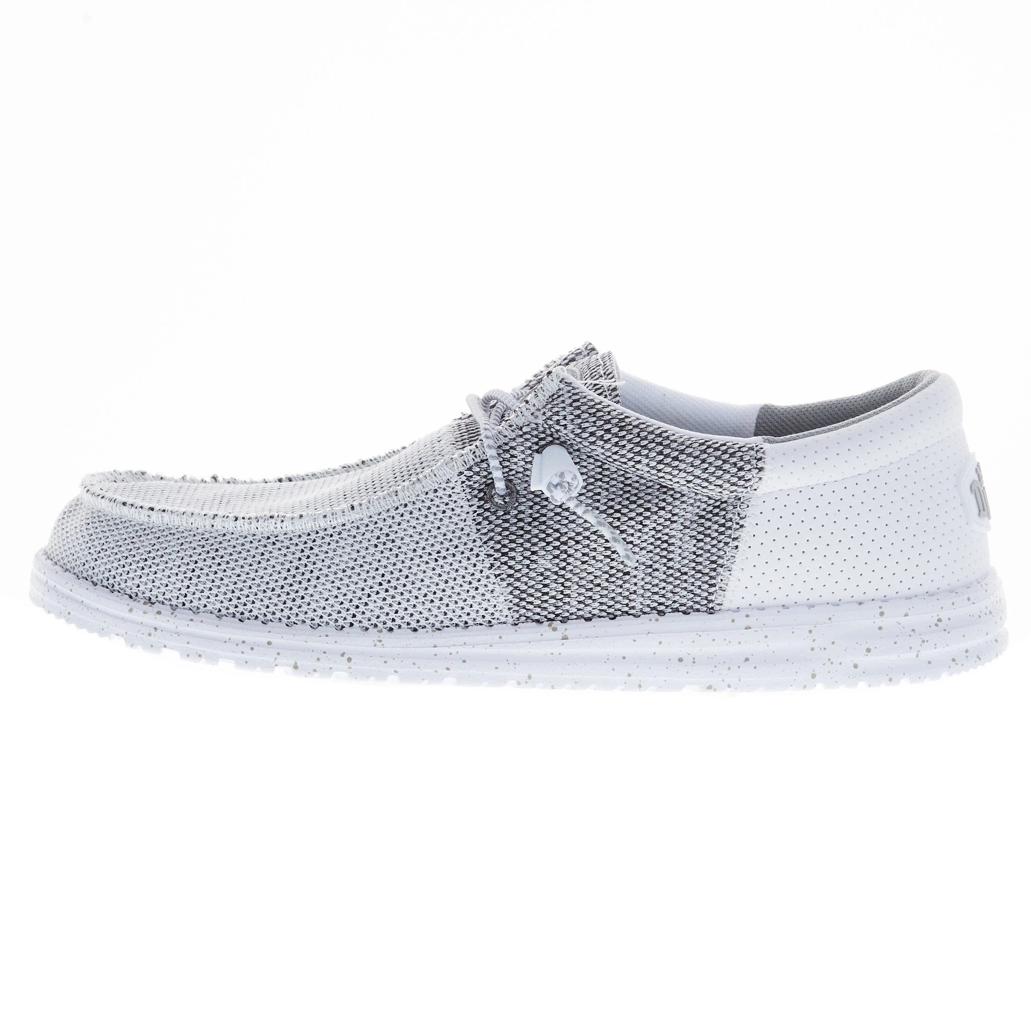 Heydude Men's Hey Dude Wally Tri Stone White Casual Shoe 3 Heydude Men's Hey Dude Wally Tri Stone White Casual Shoe - Image 3