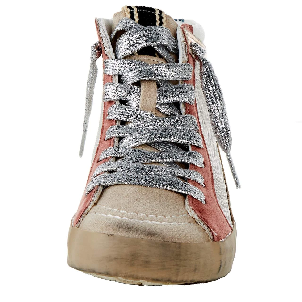 Shu Shop Kids Roxanne Mauve High Top Casual Shoe 2 Shu Shop Kids Roxanne Mauve High Top Casual Shoe - Image 2