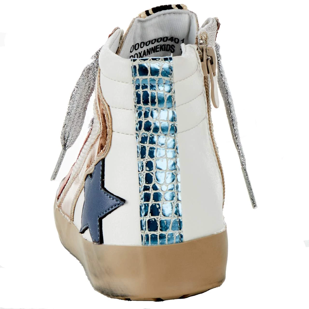 Shu Shop Kids Roxanne Mauve High Top Casual Shoe 4 Shu Shop Kids Roxanne Mauve High Top Casual Shoe - Image 4