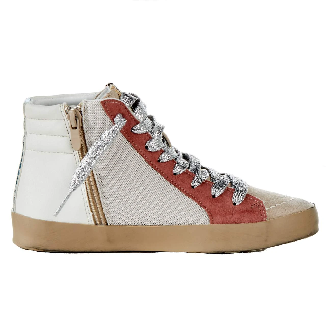 Shu Shop Kids Roxanne Mauve High Top Casual Shoe 5 Shu Shop Kids Roxanne Mauve High Top Casual Shoe - Image 5