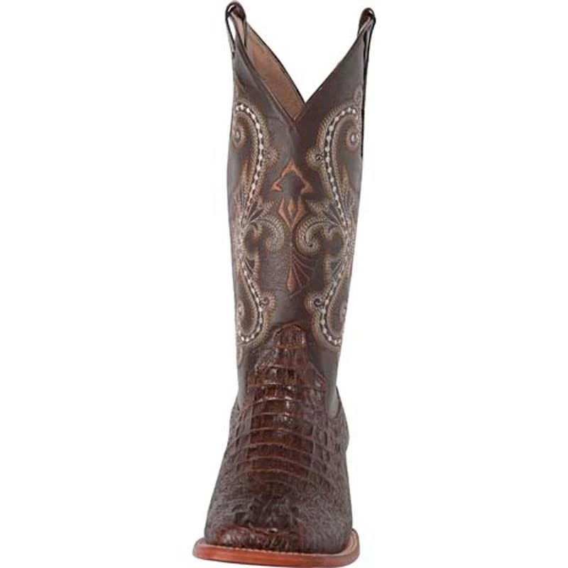 Ferrini Men's Sport Rust Caiman Print Cowboy Boots 3 Ferrini Men's Sport Rust Caiman Print Cowboy Boots - Image 3