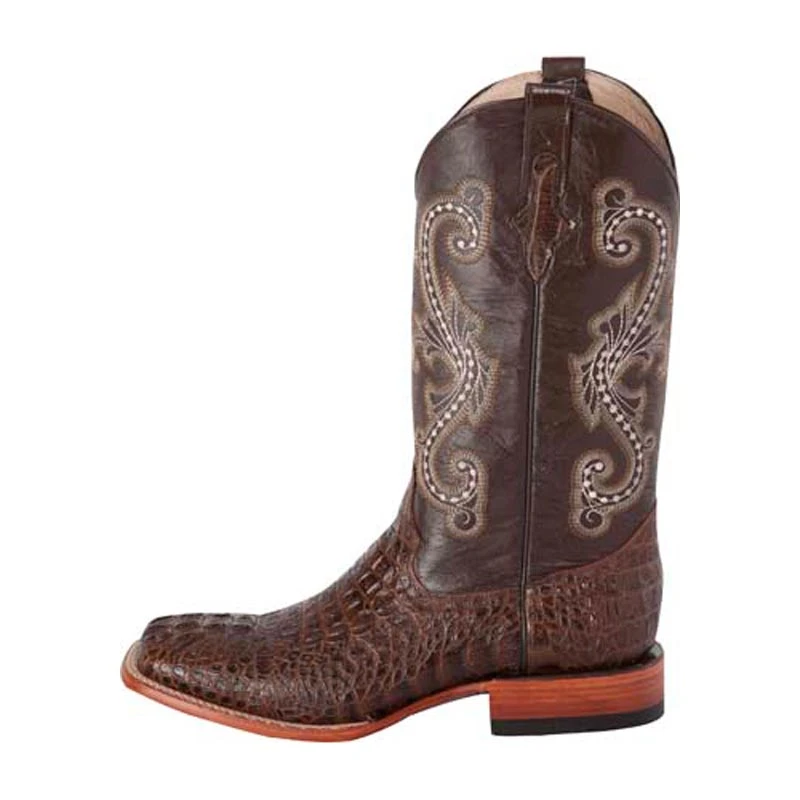 Ferrini Men's Sport Rust Caiman Print Cowboy Boots 4 Ferrini Men's Sport Rust Caiman Print Cowboy Boots - Image 4