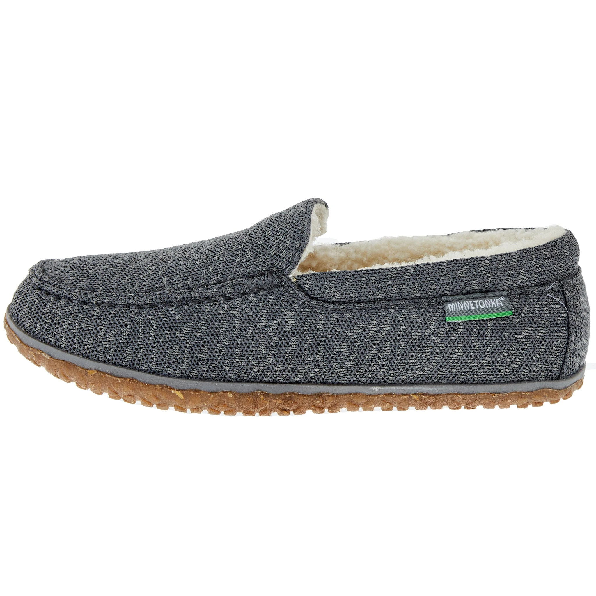 Minnetonka Men's E Elm Grey Slip On Casual Shoe 3 Minnetonka Men's E Elm Grey Slip On Casual Shoe - Image 3