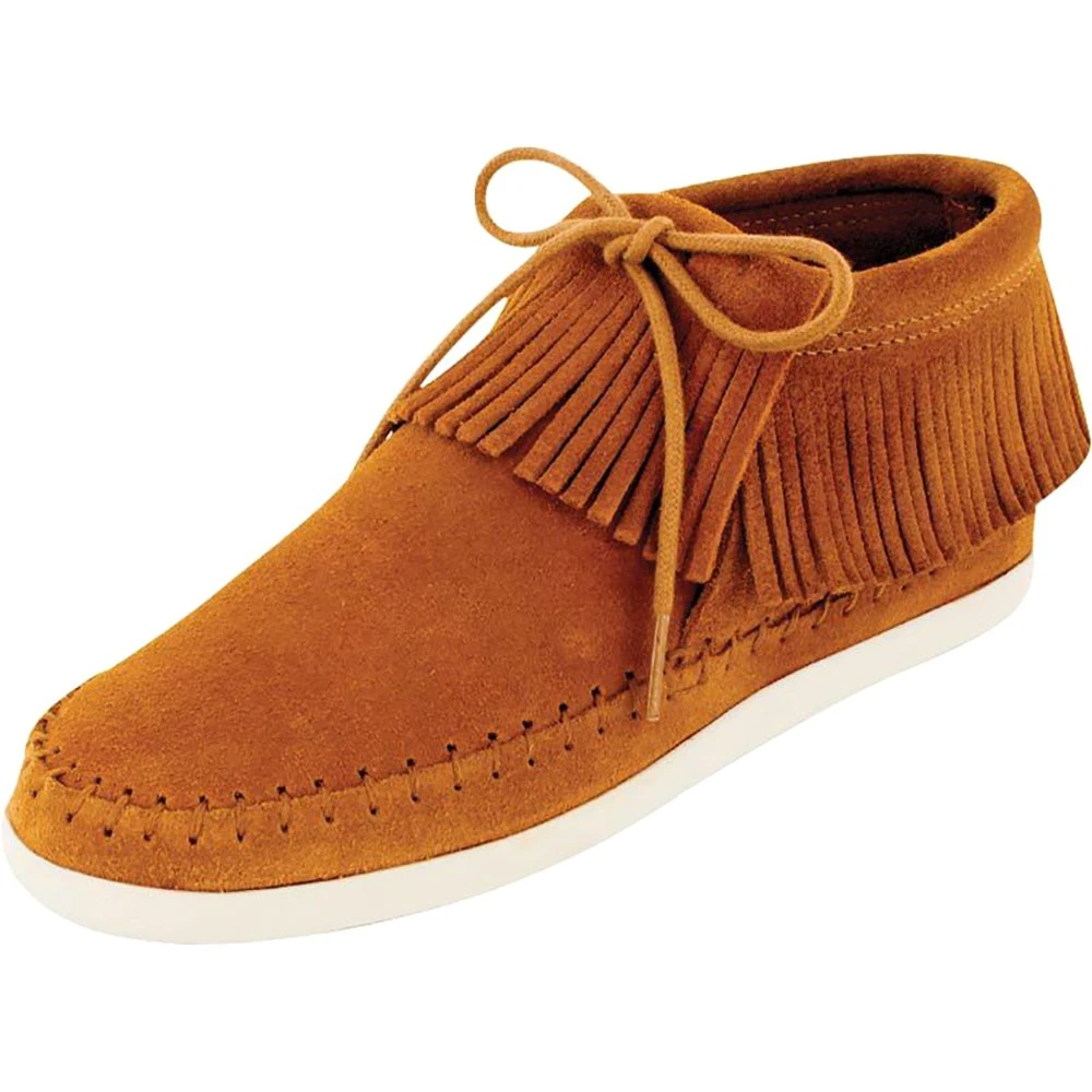 Minnetonka Brown Venice Sporty Fringe Mocs-3in Top 1 Minnetonka Brown Venice Sporty Fringe Mocs-3in Top
