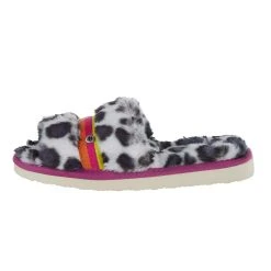 Minnetonka Women's White Leopard Print Slipper -Ariat Sales Store 590143 3
