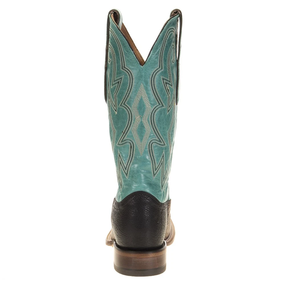 Justin Boot Company Men's AQHA Wheatshef Goat 13in. Caribbean Cowhide Top Square Toe 4 Justin Boot Company Men's AQHA Wheatshef Goat 13in. Caribbean Cowhide Top Square Toe - Image 4