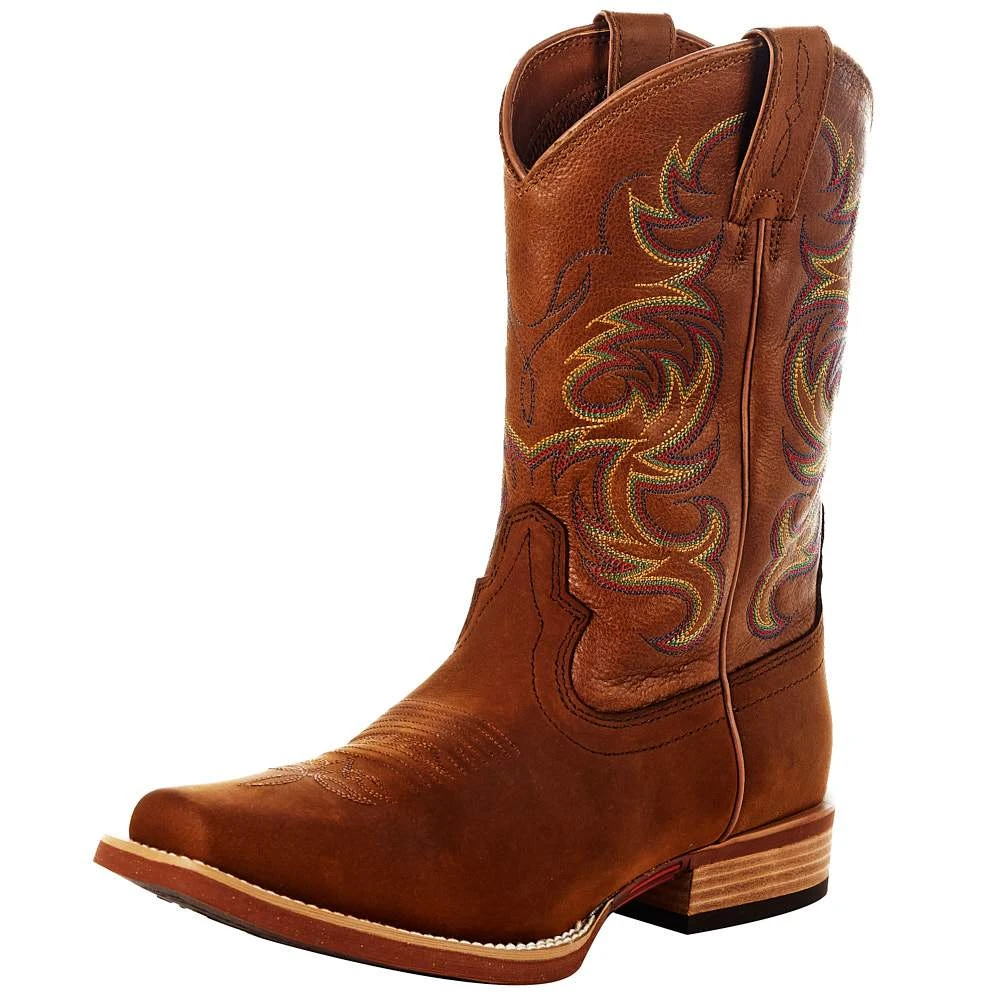 Justin Boots Men's Justin Cowman Cognac Cowboy Boot 2 Justin Boots Men's Justin Cowman Cognac Cowboy Boot - Image 2