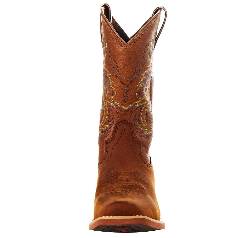 Justin Boots Men's Justin Cowman Cognac Cowboy Boot 3 Justin Boots Men's Justin Cowman Cognac Cowboy Boot - Image 3
