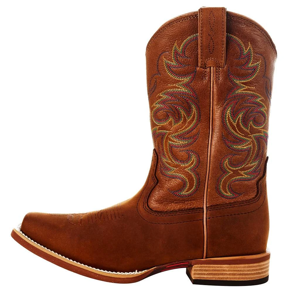 Justin Boots Men's Justin Cowman Cognac Cowboy Boot 4 Justin Boots Men's Justin Cowman Cognac Cowboy Boot - Image 4