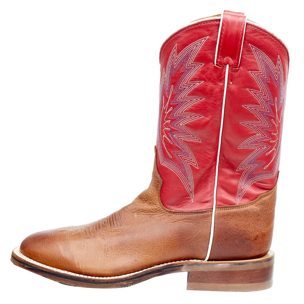 Tony Lama Men`s Tony Lama Brayden Cedar Brown 11in. TImeless Red Top Round Toe 3 Tony Lama Men`s Tony Lama Brayden Cedar Brown 11in. TImeless Red Top Round Toe - Image 3