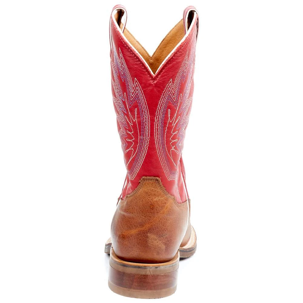 Tony Lama Men`s Tony Lama Brayden Cedar Brown 11in. TImeless Red Top Round Toe 4 Tony Lama Men`s Tony Lama Brayden Cedar Brown 11in. TImeless Red Top Round Toe - Image 4