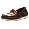 Women's Ariat Cruiser Chocolate Serape Suede Shoes