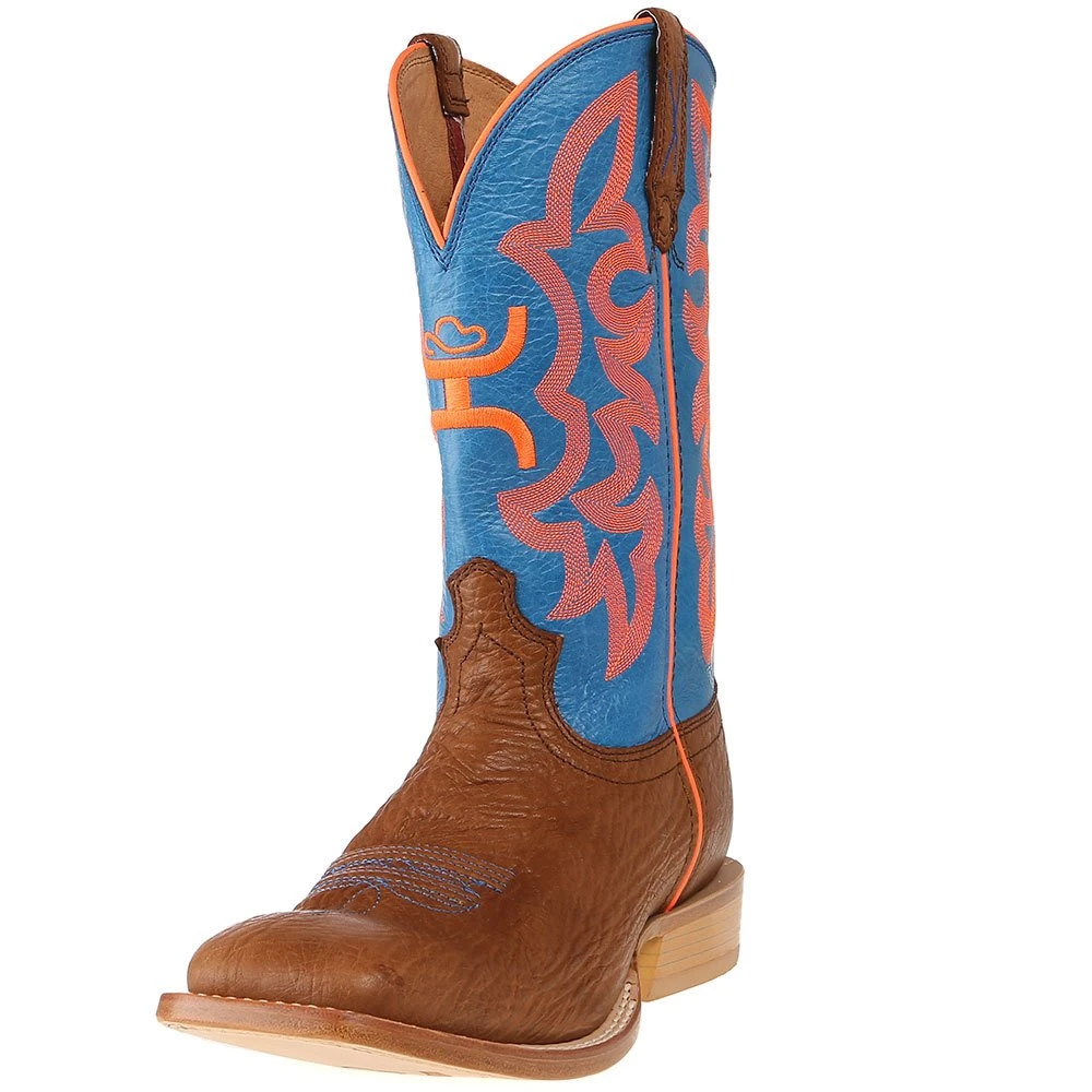 Twisted X Men's Hooey By Cognac Bullhide 12in. Neon Blue Top Cowboy Boots 1 Twisted X Men's Hooey By Cognac Bullhide 12in. Neon Blue Top Cowboy Boots