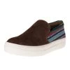 Roper Footwear Ladies Roper Brown Suede Slip Ons