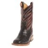 Anderson Bean Kids Black Caiman Print Cowboy Boots