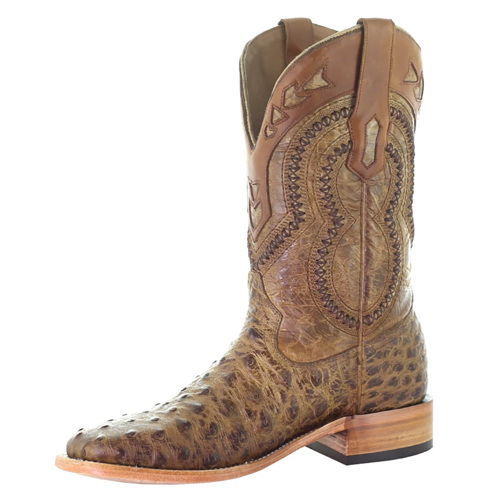 Corral Mens Orix Ostrich Square Toe Boot A4008 2 Corral Mens Orix Ostrich Square Toe Boot A4008 - Image 2